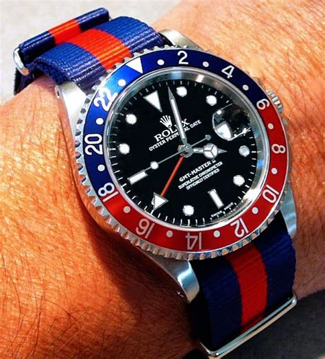 rolex gmt pepsi nato strap